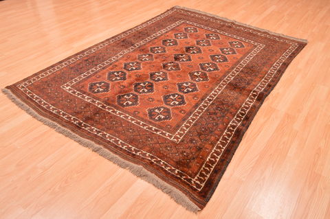 Baluch Brown Hand Knotted 56 X 75 Area Rug 100-89776 Image 5