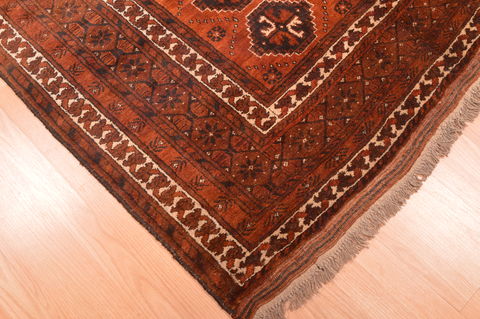 Baluch Brown Hand Knotted 56 X 75 Area Rug 100-89776 Image 6