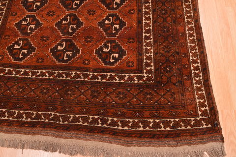 Baluch Brown Hand Knotted 56 X 75 Area Rug 100-89776 Image 7