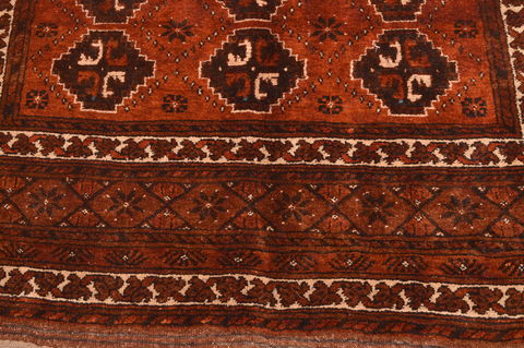 Baluch Brown Hand Knotted 56 X 75 Area Rug 100-89776 Image 9
