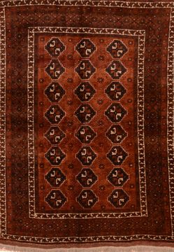 Baluch Brown Hand Knotted 5'6" X 7'5"  Area Rug 100-89776