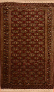 Yamouth Brown Hand Knotted 6'8" X 10'9"  Area Rug 100-89777