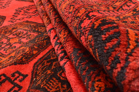 Khan Mohammadi Red Hand Knotted 87 X 108 Area Rug 100-89778 Image 13
