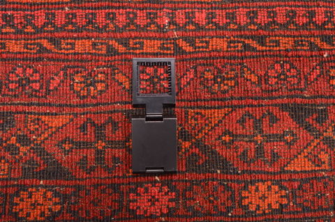 Khan Mohammadi Red Hand Knotted 87 X 108 Area Rug 100-89778 Image 16