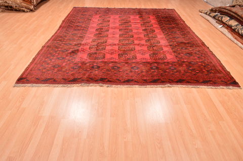 Khan Mohammadi Red Hand Knotted 87 X 108 Area Rug 100-89778 Image 4