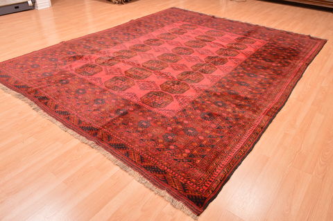 Khan Mohammadi Red Hand Knotted 87 X 108 Area Rug 100-89778 Image 6