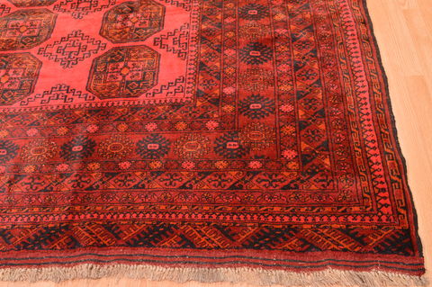 Khan Mohammadi Red Hand Knotted 87 X 108 Area Rug 100-89778 Image 7