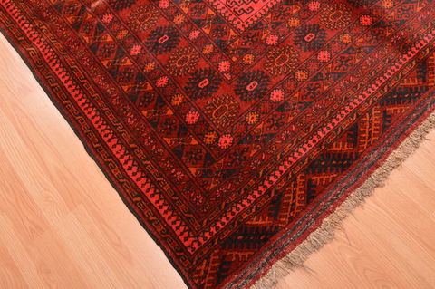 Khan Mohammadi Red Hand Knotted 87 X 108 Area Rug 100-89778 Image 9