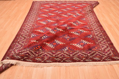 Khan Mohammadi Red Hand Knotted 72 X 92 Area Rug 100-89780 Image 15