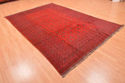 Khan Mohammadi Red Hand Knotted 66 X 99 Area Rug 100-89781 Image 3