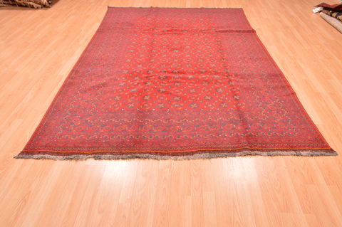 Khan Mohammadi Red Hand Knotted 66 X 99 Area Rug 100-89781 Image 4