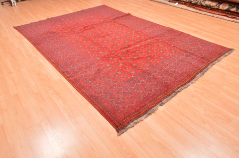 Khan Mohammadi Red Hand Knotted 66 X 99 Area Rug 100-89781 Image 5