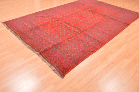 Khan Mohammadi Red Hand Knotted 66 X 99 Area Rug 100-89781 Image 6