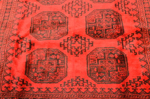 Khan Mohammadi Red Hand Knotted 75 X 104 Area Rug 100-89783 Image 10