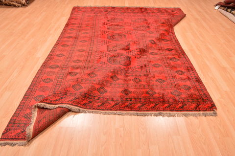 Khan Mohammadi Red Hand Knotted 75 X 104 Area Rug 100-89783 Image 14
