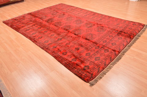 Khan Mohammadi Red Hand Knotted 75 X 104 Area Rug 100-89783 Image 3
