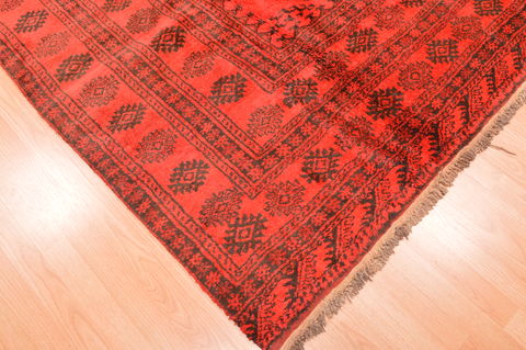 Khan Mohammadi Red Hand Knotted 75 X 104 Area Rug 100-89783 Image 6