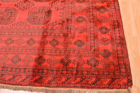 Khan Mohammadi Red Hand Knotted 75 X 104 Area Rug 100-89783 Image 8