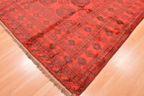 Khan Mohammadi Red Hand Knotted 75 X 104 Area Rug 100-89783 Image 9