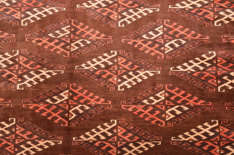 Yamouth Brown Square Hand Knotted 610 X 81 Area Rug 100-89786 Image 10