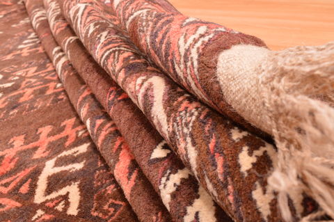 Yamouth Brown Square Hand Knotted 610 X 81 Area Rug 100-89786 Image 13