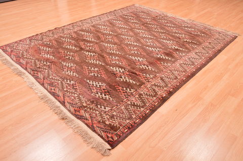 Yamouth Brown Square Hand Knotted 610 X 81 Area Rug 100-89786 Image 6