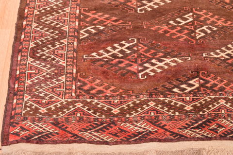 Yamouth Brown Square Hand Knotted 610 X 81 Area Rug 100-89786 Image 9