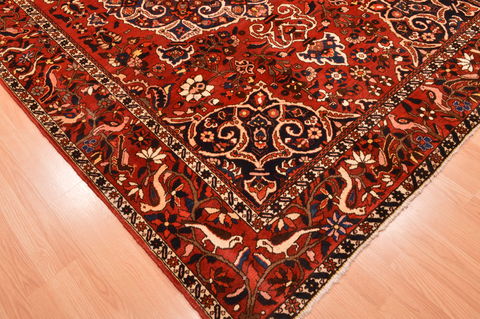 Bakhtiar Red Hand Knotted 70 X 105 Area Rug 100-89787 Image 12