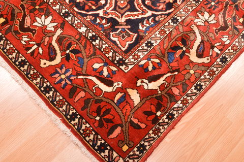 Bakhtiar Red Hand Knotted 70 X 105 Area Rug 100-89787 Image 6