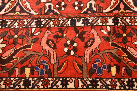 Bakhtiar Red Hand Knotted 70 X 105 Area Rug 100-89787 Image 8