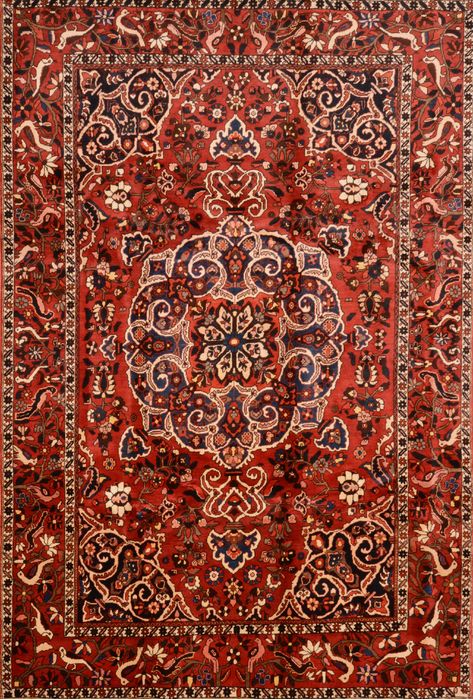 Bakhtiar Red Hand Knotted 70 X 105 Area Rug 100-89787 Image 0