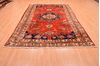 Shiraz Red Hand Knotted 69 X 100  Area Rug 100-89788 Thumb 2