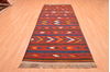 Kilim Red Runner Hand Knotted 42 X 107  Area Rug 100-89789 Thumb 2