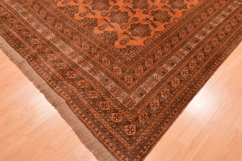 Khan Mohammadi Brown Hand Knotted 82 X 1011 Area Rug 100-89793 Image 11