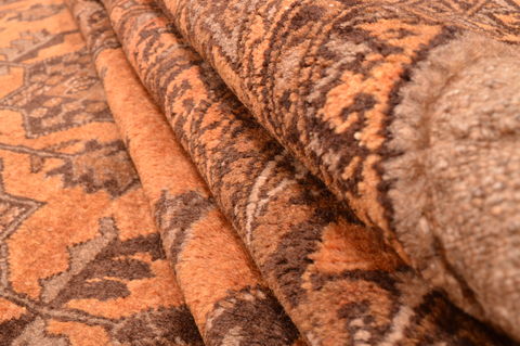 Khan Mohammadi Brown Hand Knotted 82 X 1011 Area Rug 100-89793 Image 13