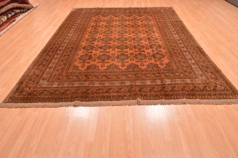Khan Mohammadi Brown Hand Knotted 82 X 1011 Area Rug 100-89793 Image 1