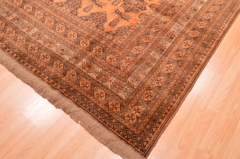 Khan Mohammadi Brown Hand Knotted 82 X 1011 Area Rug 100-89793 Image 7
