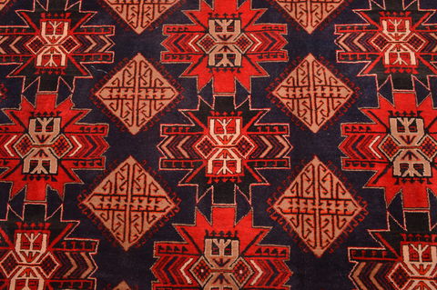 Khan Mohammadi Blue Hand Knotted 910 X 129 Area Rug 100-89794 Image 10