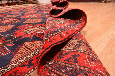 Khan Mohammadi Blue Hand Knotted 910 X 129 Area Rug 100-89794 Image 14