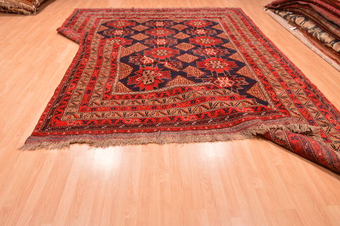 Khan Mohammadi Blue Hand Knotted 910 X 129 Area Rug 100-89794 Image 15