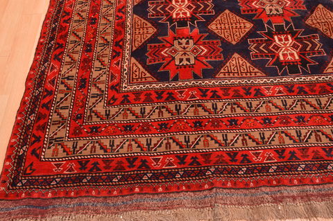 Khan Mohammadi Blue Hand Knotted 910 X 129 Area Rug 100-89794 Image 16