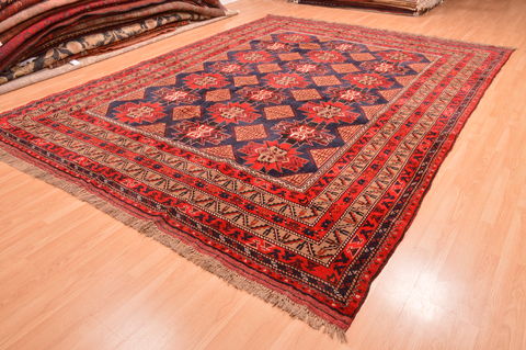 Khan Mohammadi Blue Hand Knotted 910 X 129 Area Rug 100-89794 Image 2