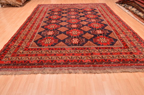 Khan Mohammadi Blue Hand Knotted 910 X 129 Area Rug 100-89794 Image 4