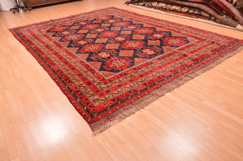 Khan Mohammadi Blue Hand Knotted 910 X 129 Area Rug 100-89794 Image 5