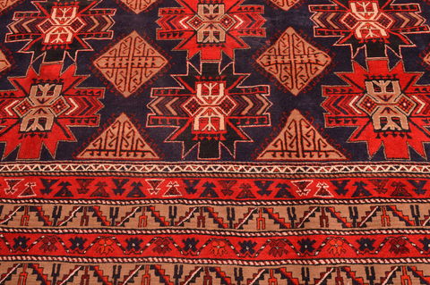 Khan Mohammadi Blue Hand Knotted 910 X 129 Area Rug 100-89794 Image 8