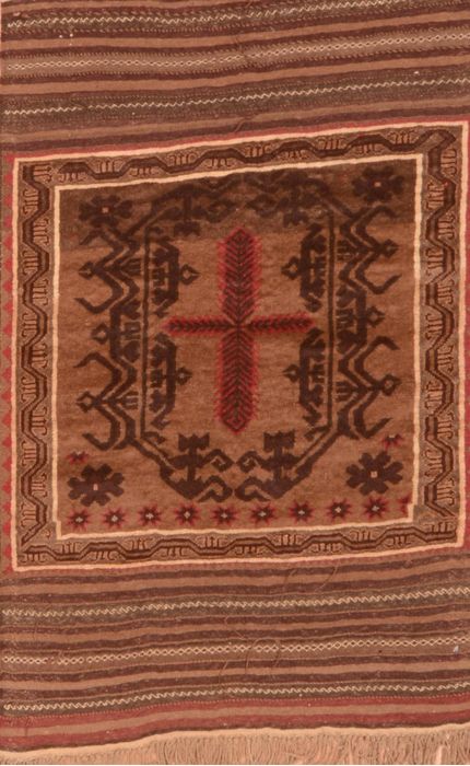 Baluch Brown Hand Knotted 30 X 47 Area Rug 100-89795 Image 0