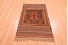Baluch Brown Hand Knotted 30 X 47  Area Rug 100-89795 Thumb 1