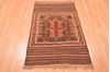 Baluch Brown Hand Knotted 30 X 47  Area Rug 100-89795 Thumb 5