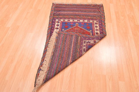 Baluch Blue Hand Knotted 30 X 47 Area Rug 100-89796 Image 10