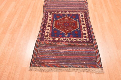 Baluch Blue Hand Knotted 30 X 47 Area Rug 100-89796 Image 1